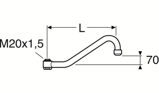 Bild på VA633644 UTLOPPSPIP SVB  L:250