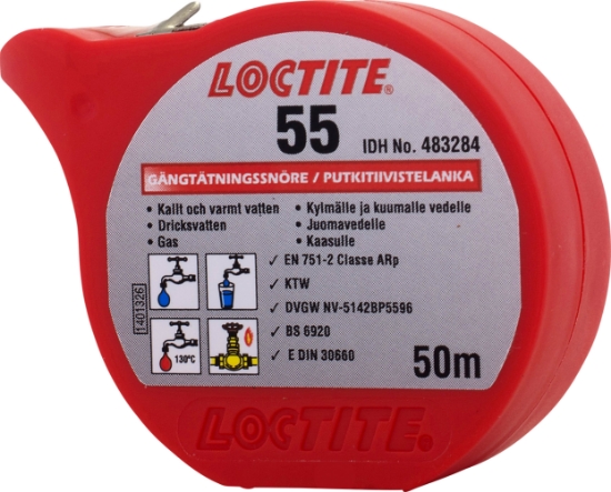 Bild på LOCTITE 55 GÄNGTÄTNING 50 M