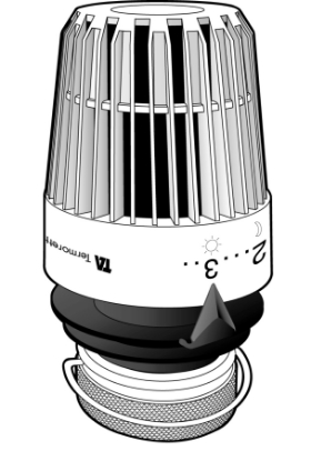 Bild på TA TERMOSTAT TRV300 M LÅSRING
