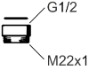 Bild på FMM2940-1000 Ö.NIPPEL  M22XR15