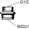 Bild på FMM3971-3000 NIPPLAR M22XR15