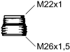 Bild på FMM3973-0000 NIPPEL M22-M26