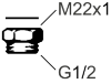 Bild på FMM2942-0009 Ö.NIPPEL M22X1