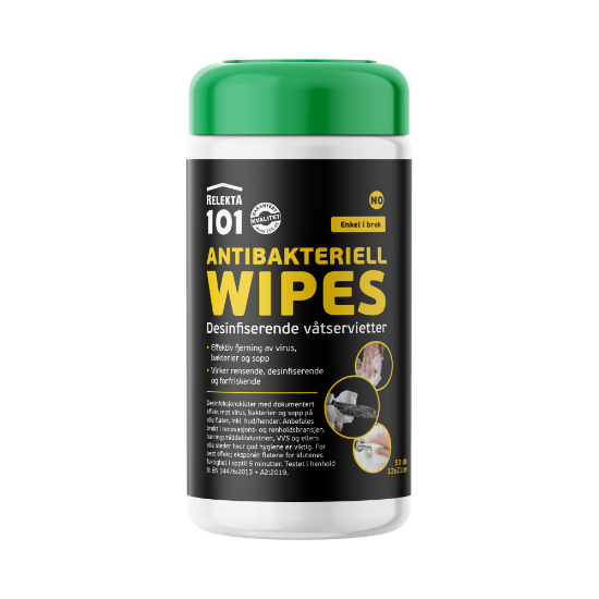Bild på 101 ANTIBAKTRIELL WIPES 50 ST/BURK